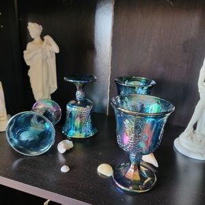 Vintage carnival goblets